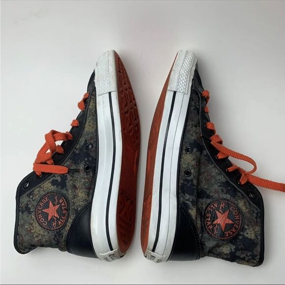 Converse All Star Overlay Hi Top Cactus/Black Sneaker Shoes 146461C M 7 Women 9 - Picture 6 of 9